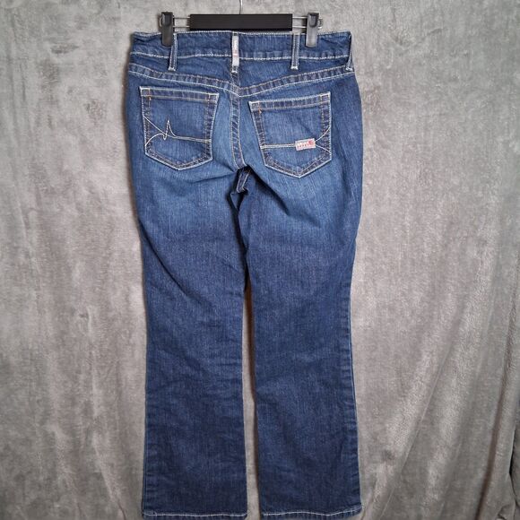 Ariat FR Cat 2 Mid Rise Boot Womens Size 28s Flame Resistant Jeans Dark Wash - Picture 2 of 7